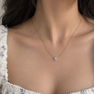Solitaire Glow Necklace