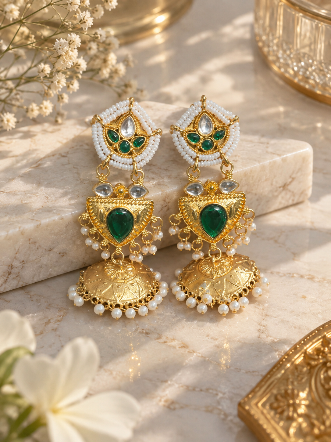 Kundan Noor Jhumka💚